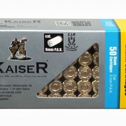 KAISER 9 MM KURUSIKI TABANCA MERMİSİ